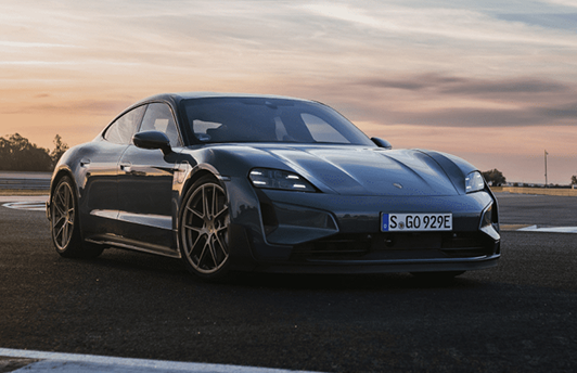 Gray Porsche Taycan